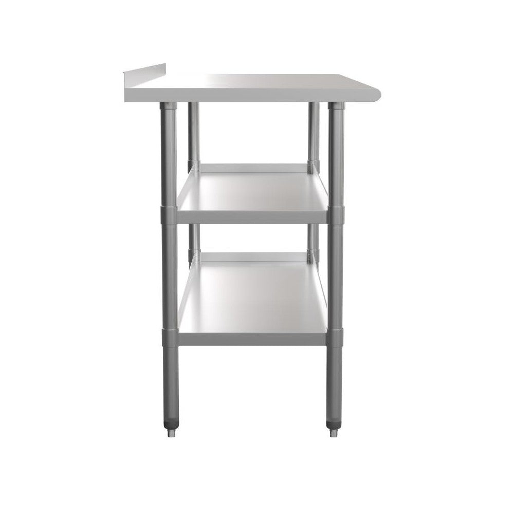 Flash Furniture Randolph Stainless Table 2 Shelf Table NH-WT-GU-2460BSP-GG