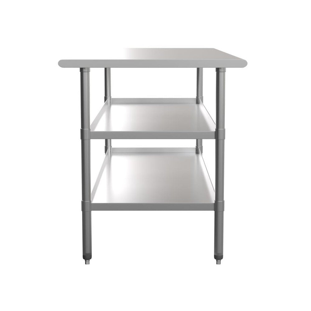 Flash Furniture Ravenel Stainless Table 2 Shelf Table NH-WT-GU-3072-GG