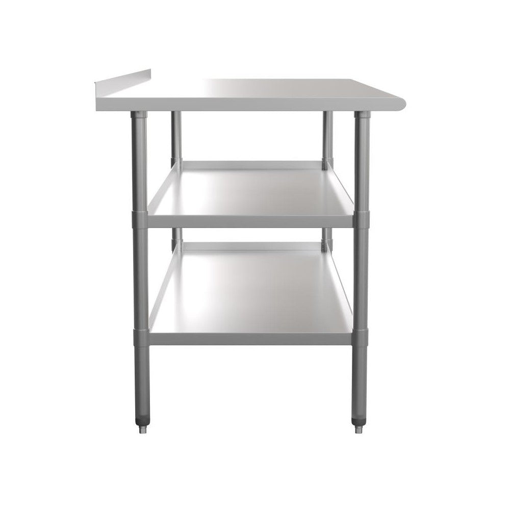 Flash Furniture Ravenel Stainless Table 2 Shelf Table NH-WT-GU-3072BSP-GG