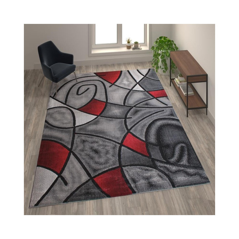 Flash Furniture Red Rug ACD-RGTRZ860-810-RD-GG
