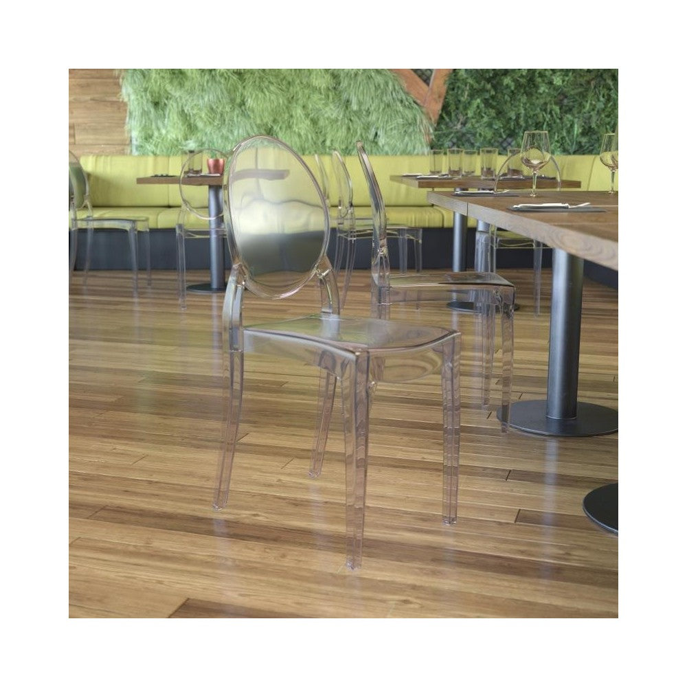 Flash Furniture Revna 4PK Crystal Wide Ghost Chair ZH-GHOST-OVR-4-GG