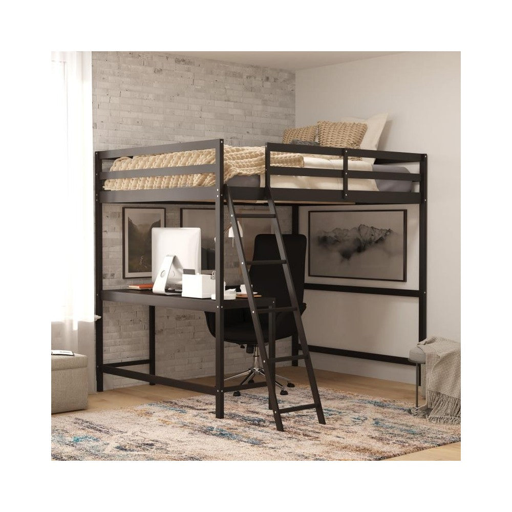 Flash Furniture Riley Espresso Full Loft Bed Frame MH-LBD5-ESP-F-GG
