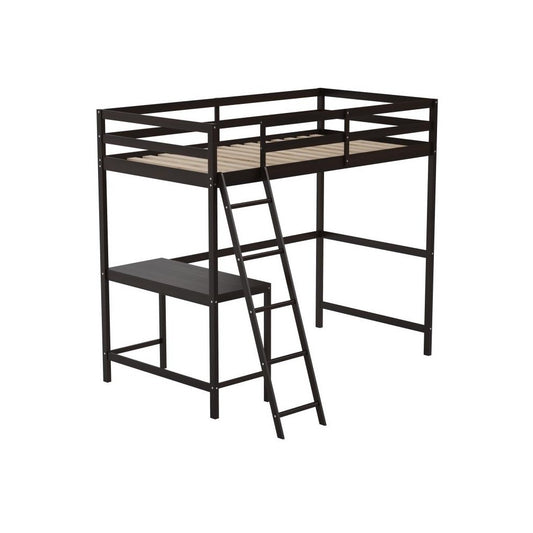 Flash Furniture Riley Espresso Twin Loft Bed Frame MH-LBD5-ESP-T-GG