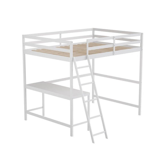 Flash Furniture Riley White Full Loft Bed Frame MH-LBD5-WH-F-GG