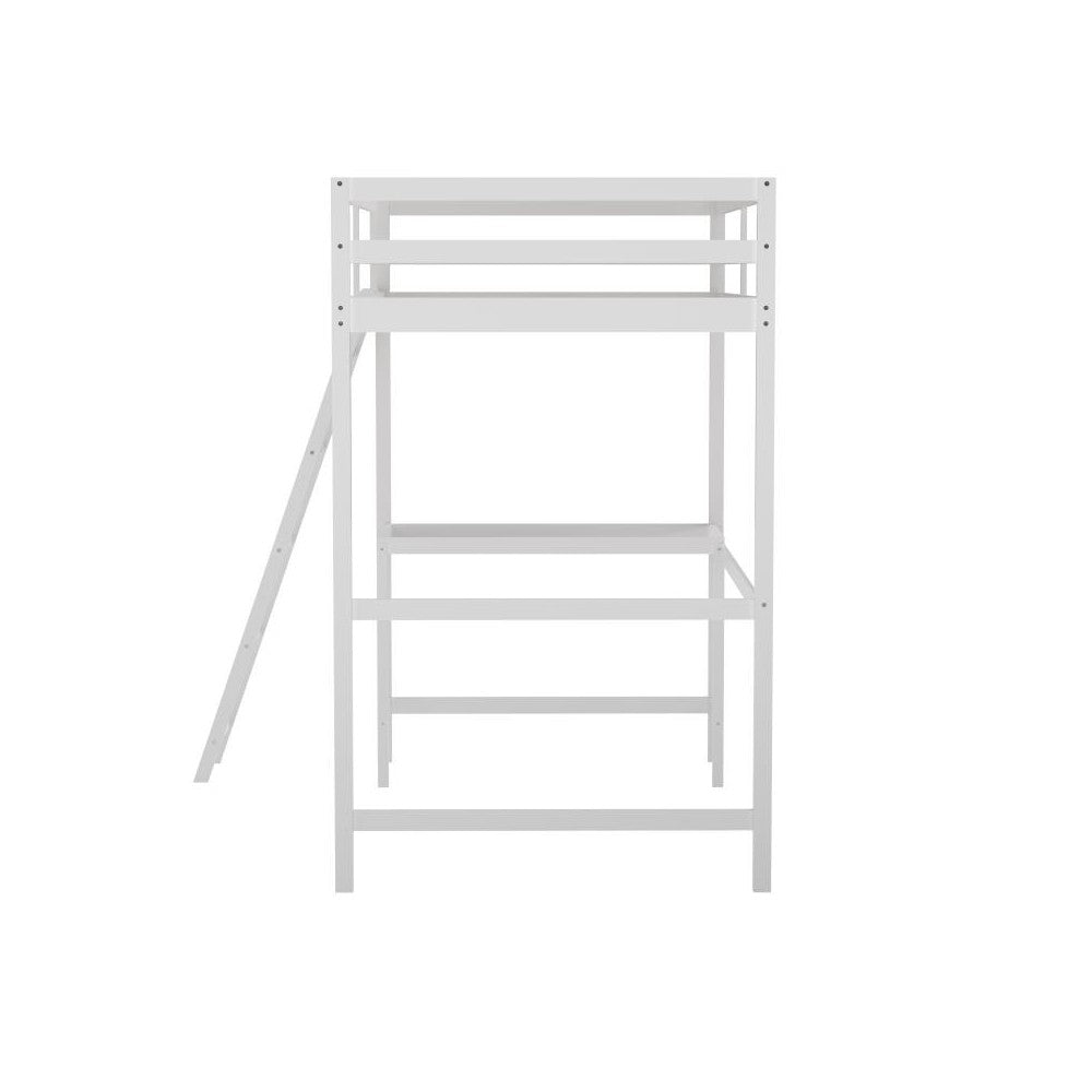 Flash Furniture Riley White Twin Loft Bed Frame MH-LBD5-WH-T-GG
