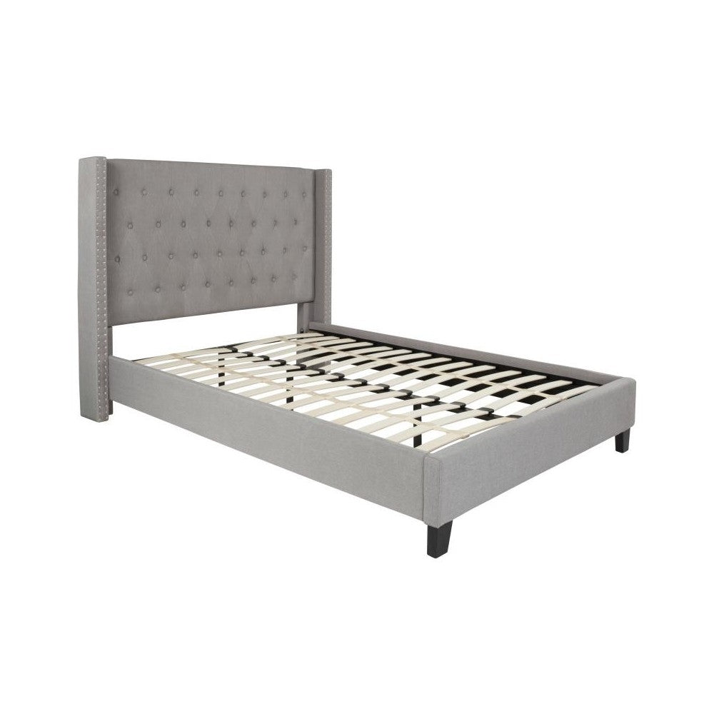 Flash Furniture Riverdale Full Platform Bed Set-Gray HG-BM10-42-GG
