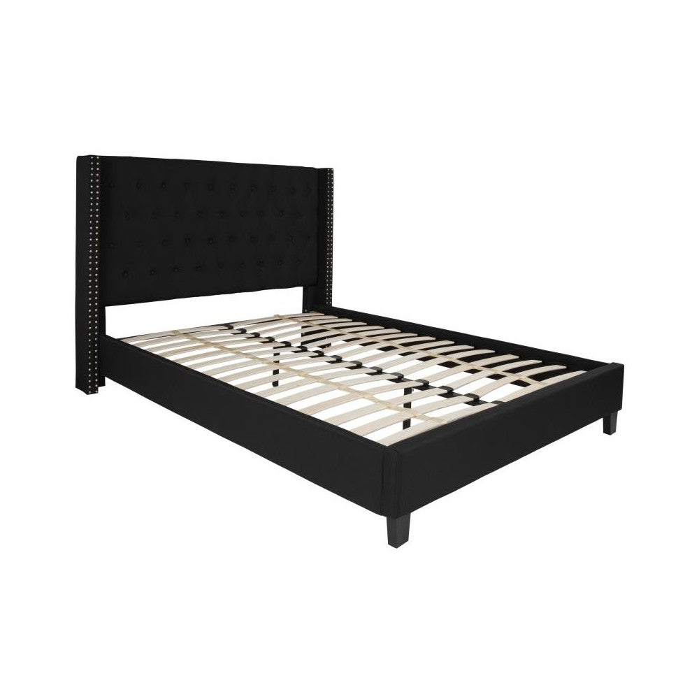 Flash Furniture Riverdale Queen Platform Bed Set-Black HG-BM10-39-GG