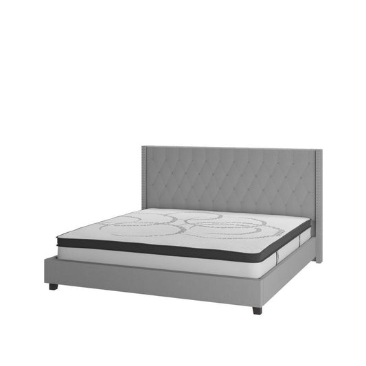 Flash Furniture Riverdale Queen Platform Bed Set-Gray HG-BM10-43-GG