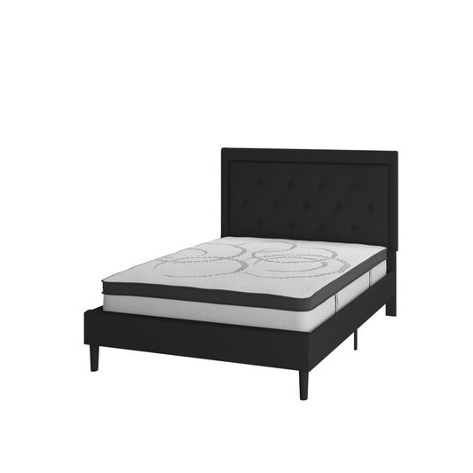Flash Furniture Roxbury Full Platform Bed Set-Black SL-BM10-22-GG