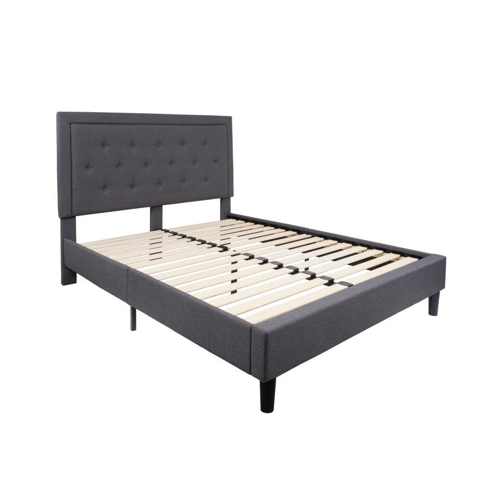 Flash Furniture Roxbury Queen Platform Bed Set-Gray SL-BM10-31-GG