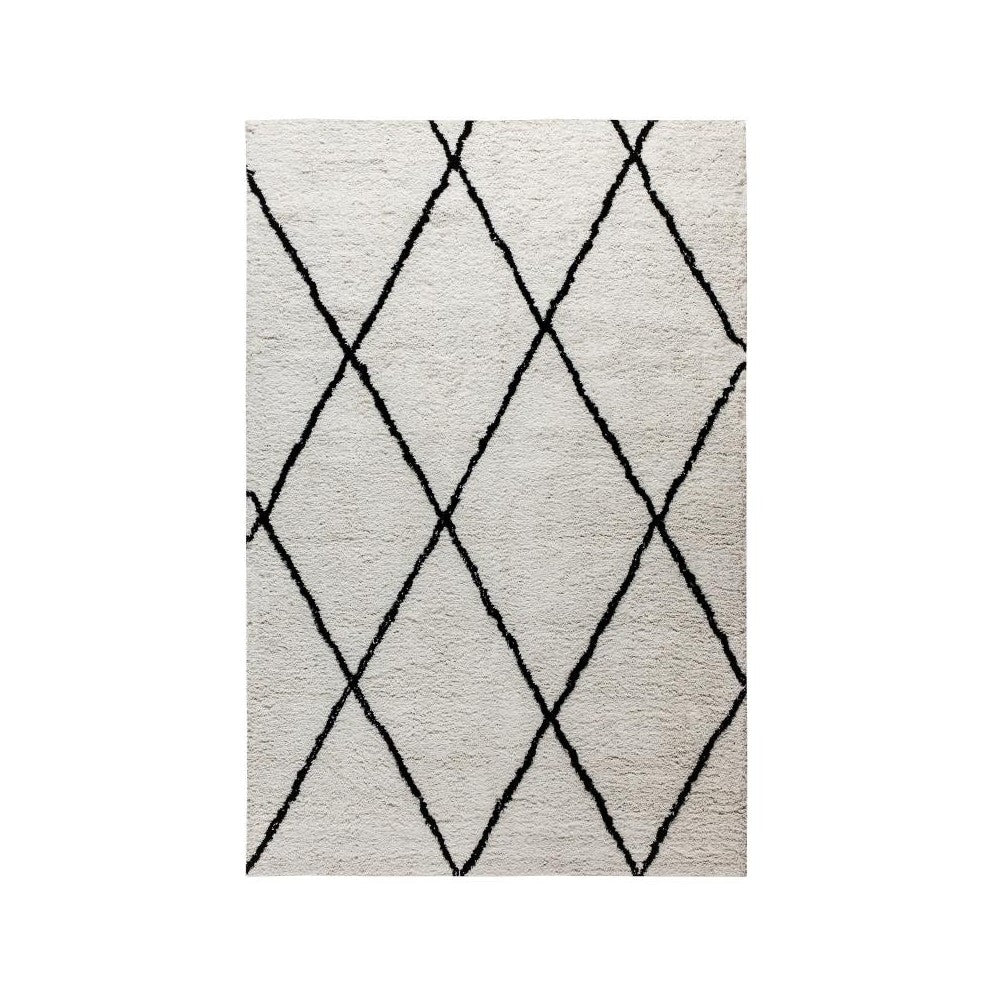 Flash Furniture Roxy 5x7 Ivory & Black Area Rug RC-KJ-181070-01-57-GG