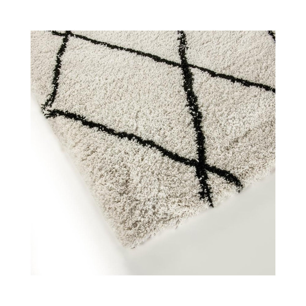 Flash Furniture Roxy 5x7 Ivory & Black Area Rug RC-KJ-181070-01-57-GG