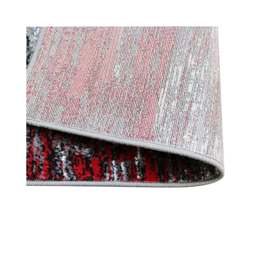 Flash Furniture Rylan Collection Red 2x3 Abstract Area Rug ACD-RGTRZ863-23-RD-GG