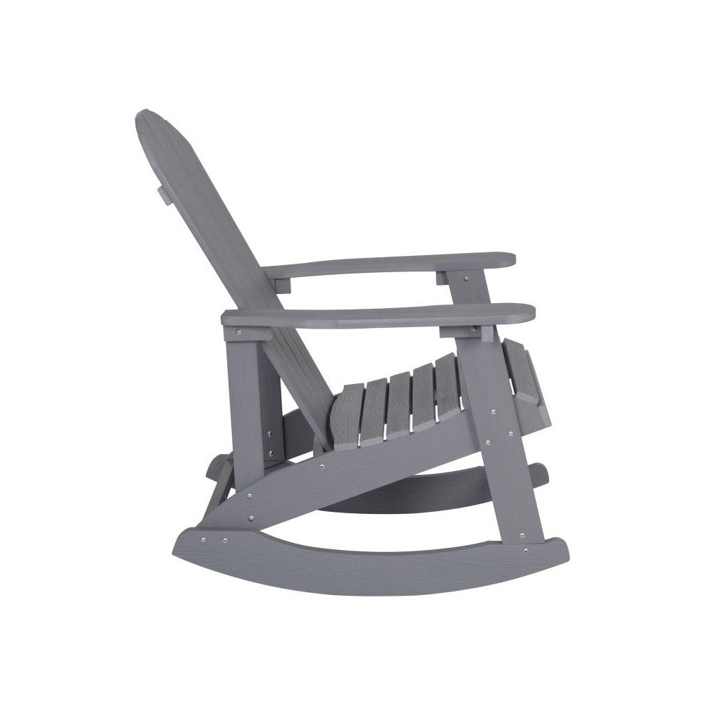 Flash Furniture Savannah 2 Pack Gray Resin Rockers JJ-C14705-GY-2-GG