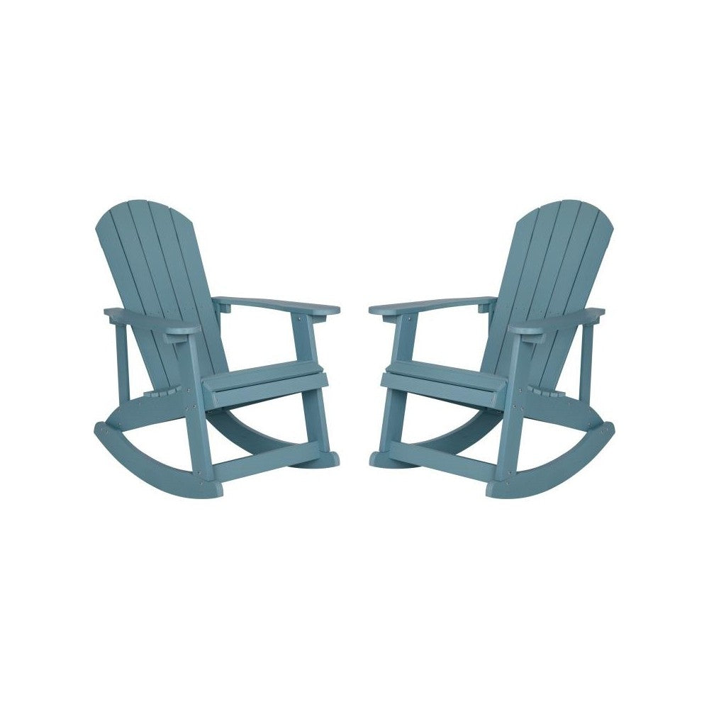 Flash Furniture Savannah 2 Pack Sea Foam Resin Rockers JJ-C14705-SFM-2-GG