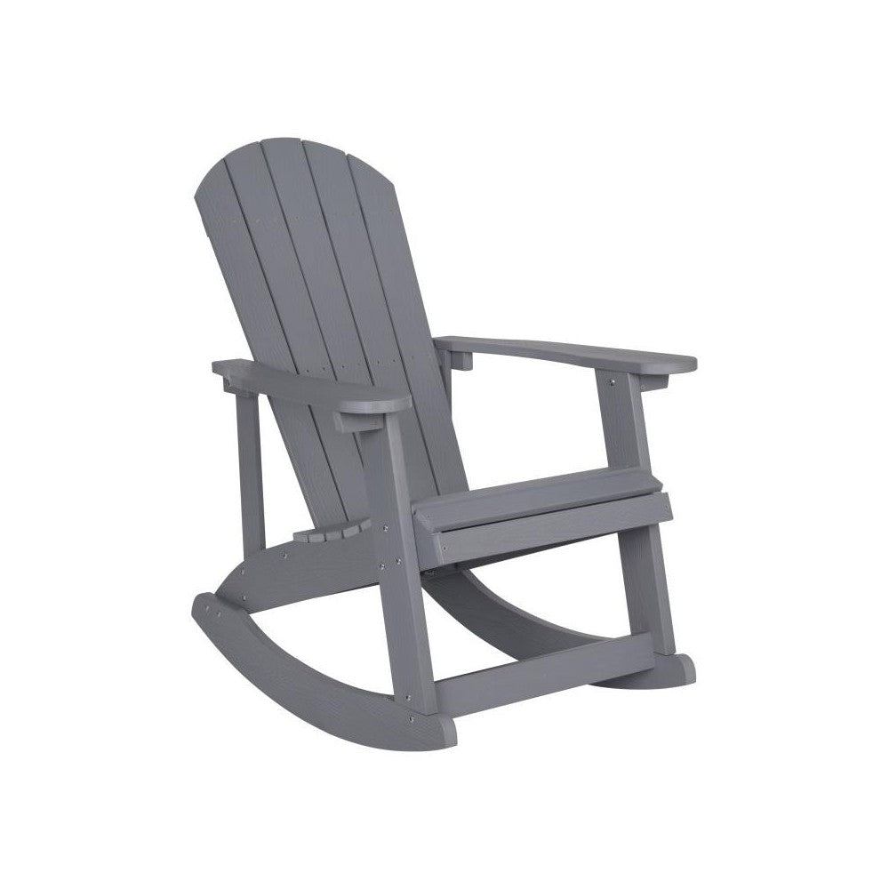 Flash Furniture Savannah 2PK Gray Rockers-Fire Pit JJ-C147052-202-GY-GG