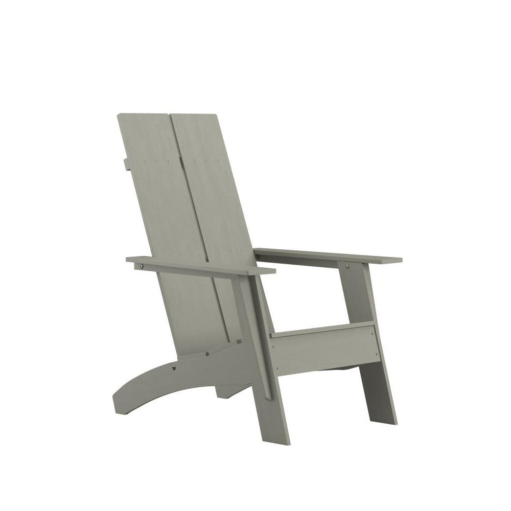 Flash Furniture Sawyer Gray Modern Adirondack Chair JJ-C14509-GY-GG