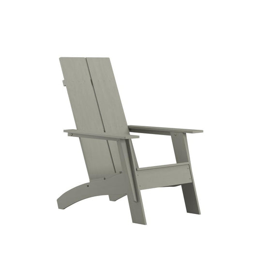 Flash Furniture Sawyer Gray Modern Adirondack Chair JJ-C14509-GY-GG
