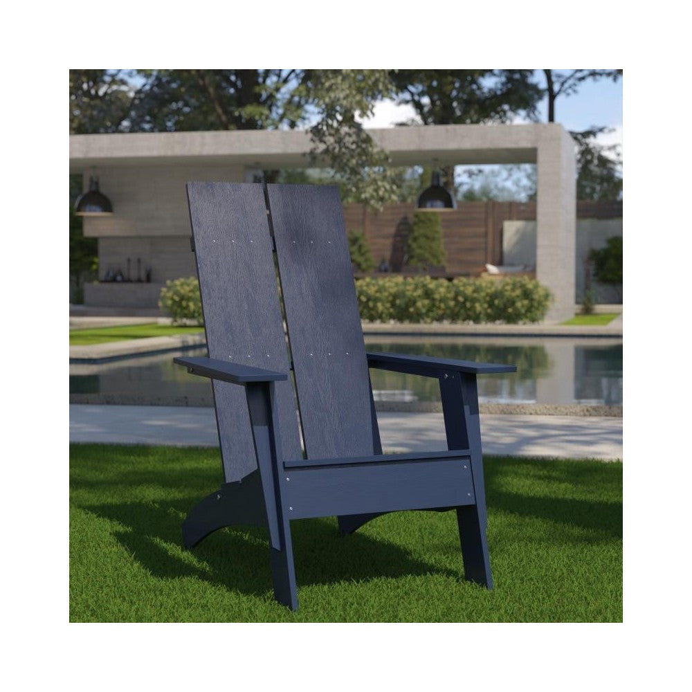 Flash Furniture Sawyer Navy Modern Adirondack Chair JJ-C14509-NV-GG