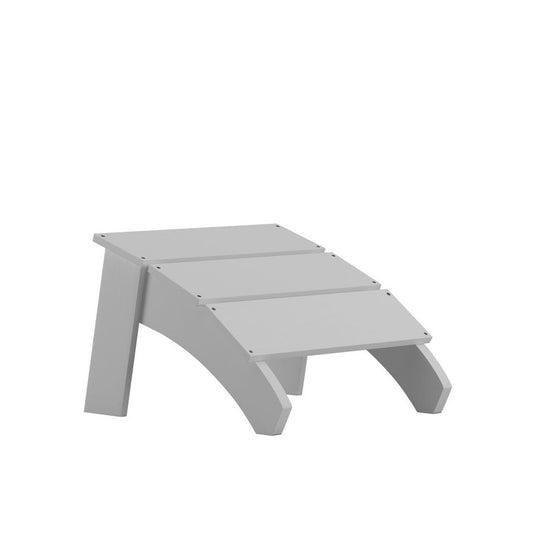 Flash Furniture Sawyer White Adirondack Footrest JJ-C14309-WH-GG