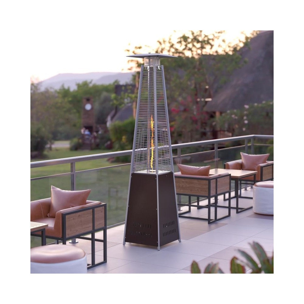 Flash Furniture Sol Bronze Outdoor Patio Heater NAN-FSDC-02-BR-GG