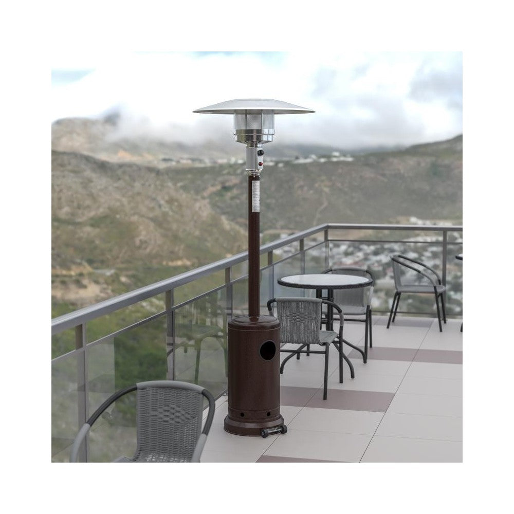 Flash Furniture Sol Bronze Outdoor Patio Heater NAN-HSS-AGH-BR-GG