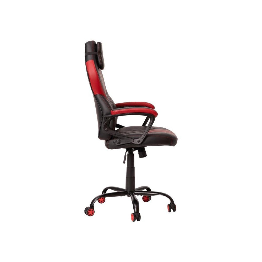 Flash Furniture Stone Black/Red Swivel Gaming Chair UL-A072-BK-GG