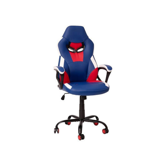 Flash Furniture Stone Red & Blue Swivel Gaming Chair UL-A075-BL-GG