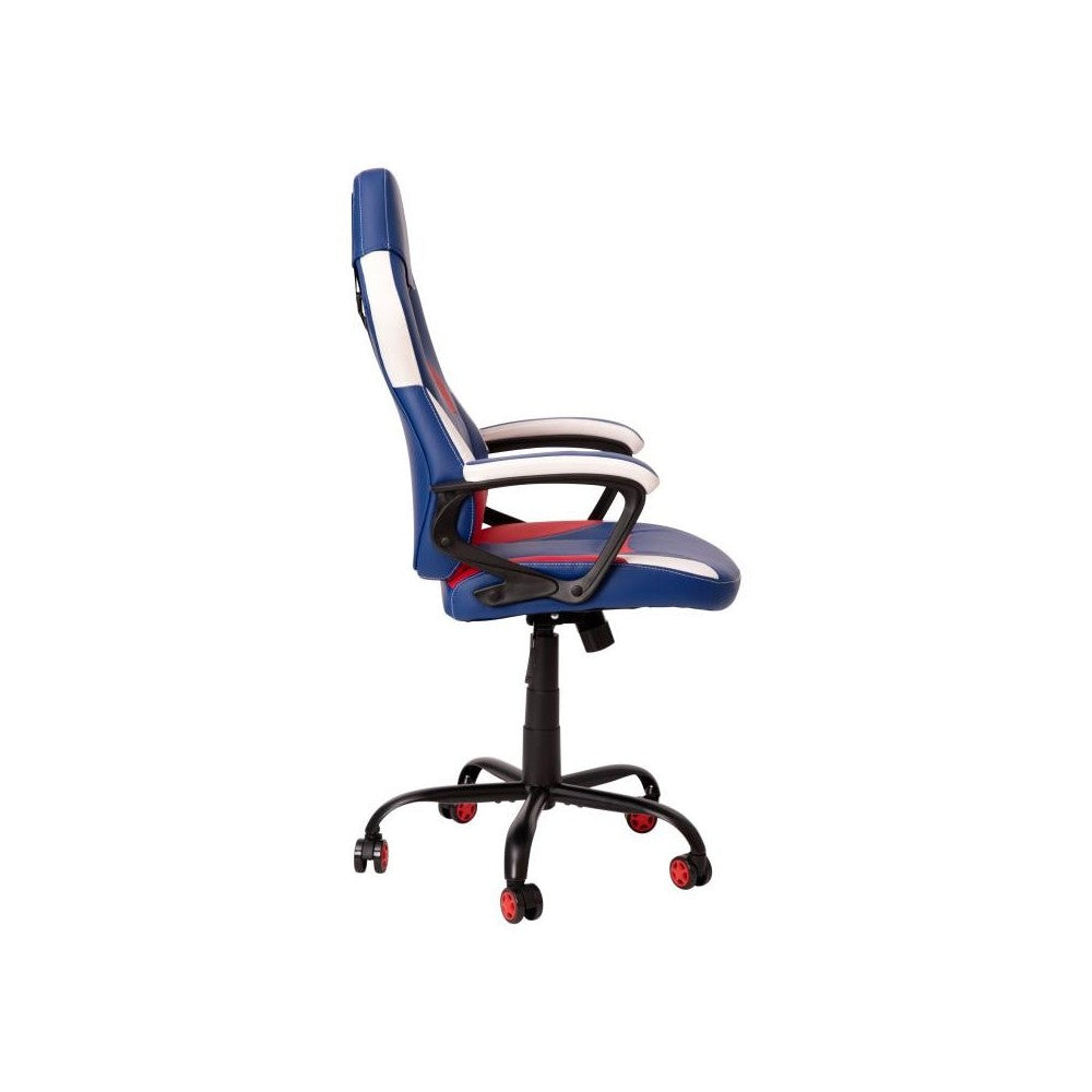 Flash Furniture Stone Red & Blue Swivel Gaming Chair UL-A075-BL-GG