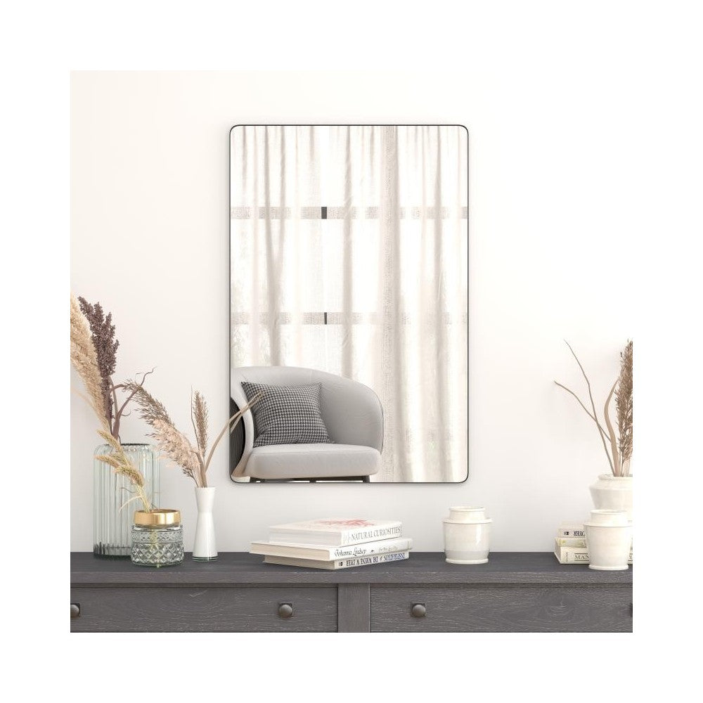 Flash Furniture Susan Black 24" x 36" Wall Mirror RH-M001-SRC6191MB-BK-GG