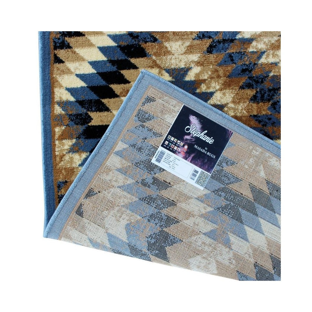 Flash Furniture Teagan Collection Blue 2' x 11' Area Rug OKR-RG1106-211-BL-GG