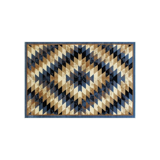 Flash Furniture Teagan Collection Blue 5' x 7' Area Rug OKR-RG1106-57-BL-GG