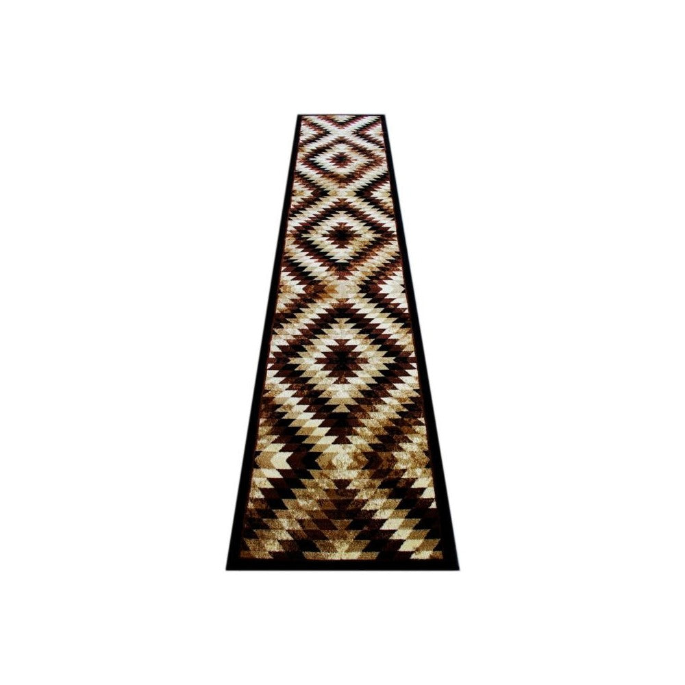 Flash Furniture Teagan Collection Brown 2' x 11' Area Rug OKR-RG1106-211-BN-GG