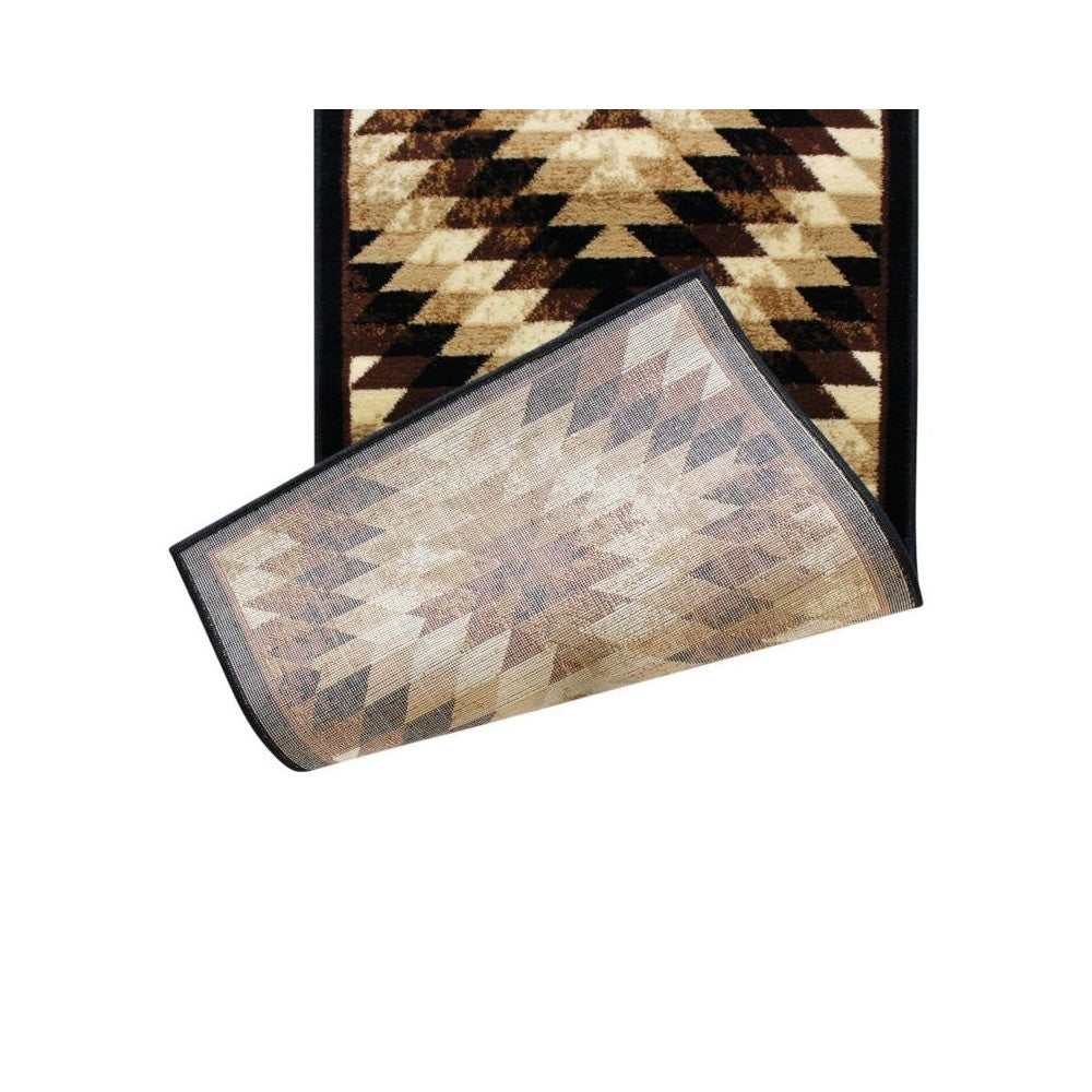 Flash Furniture Teagan Collection Brown 2' x 11' Area Rug OKR-RG1106-211-BN-GG