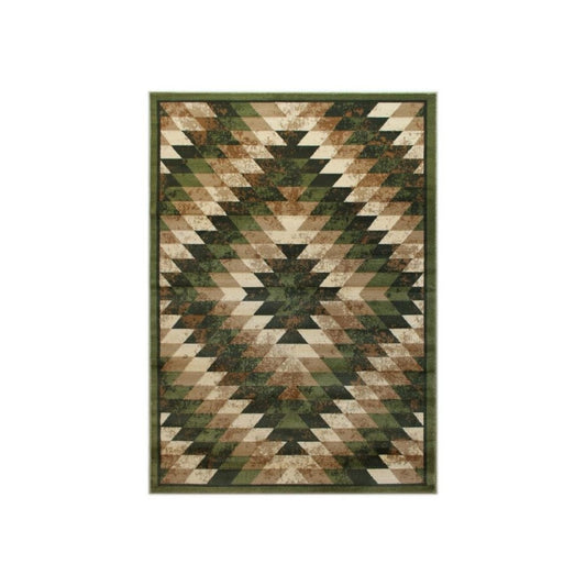 Flash Furniture Teagan Collection Green 5' x 7' Area Rug OKR-RG1106-57-GN-GG