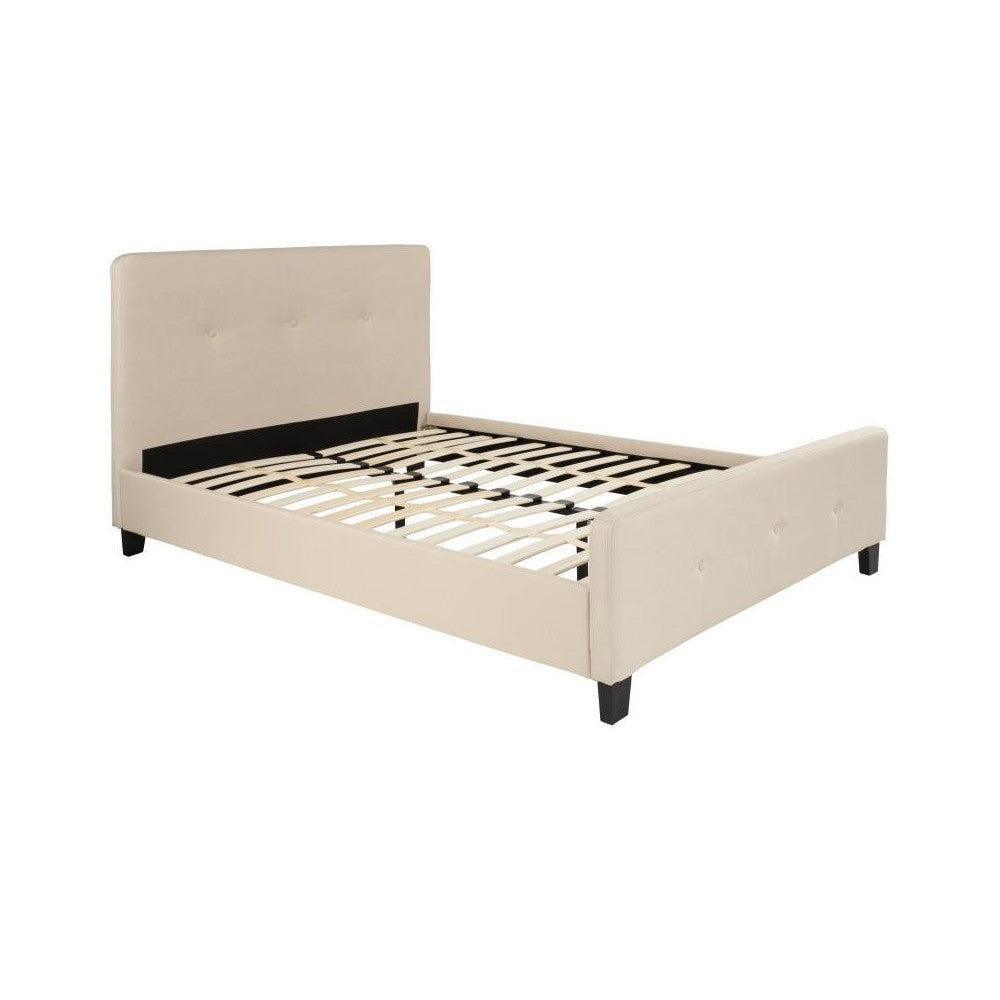 Flash Furniture Tribeca Full Platform Bed Set-Beige HG-BM10-18-GG