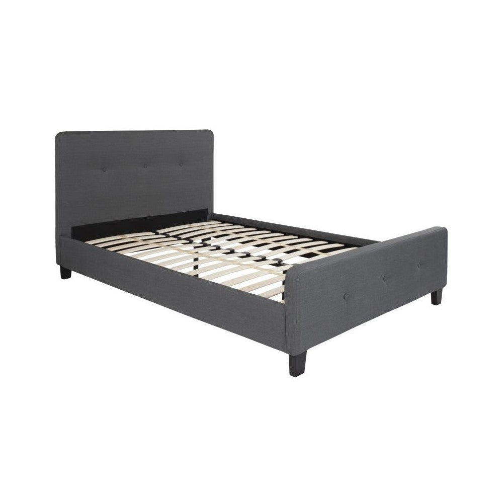 Flash Furniture Tribeca Full Platform Bed Set-Gray HG-BM10-30-GG
