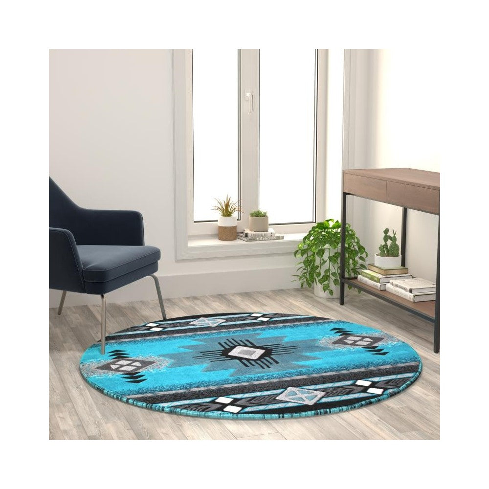 Flash Furniture Turquoise Rug ACD-RGC318-55-TQ-GG