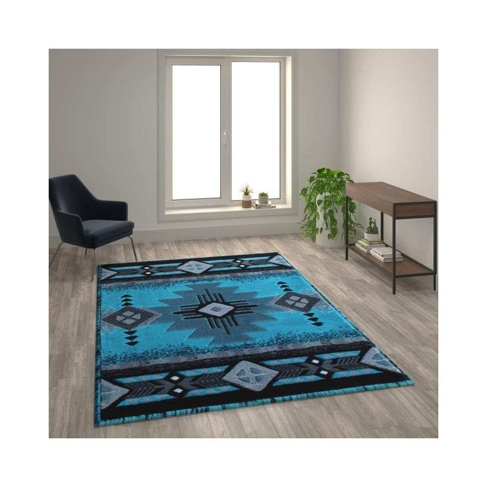 Flash Furniture Turquoise Rug ACD-RGC318-69-TQ-GG