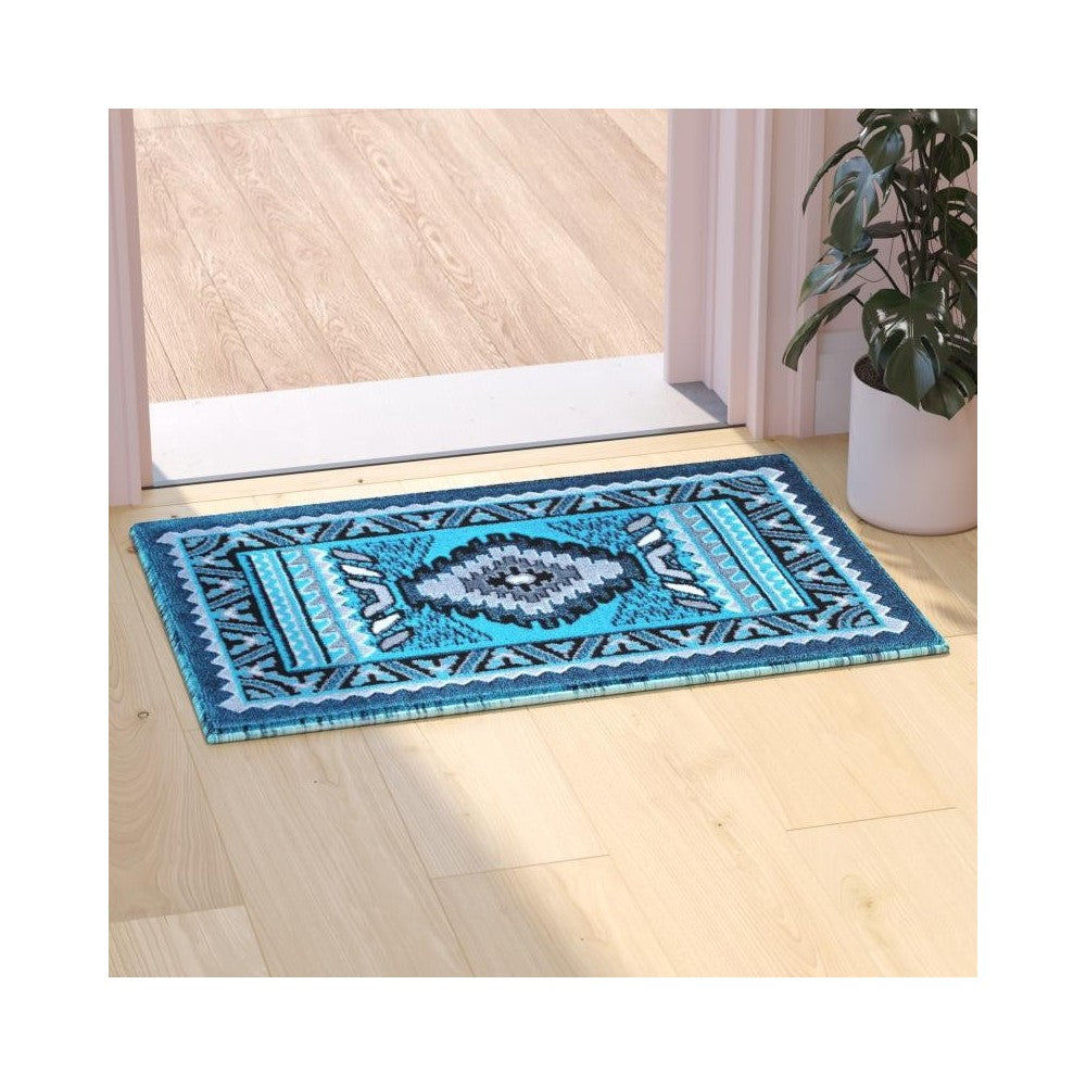 Flash Furniture Turquoise Rug ACD-RGD143-23-TQ-GG