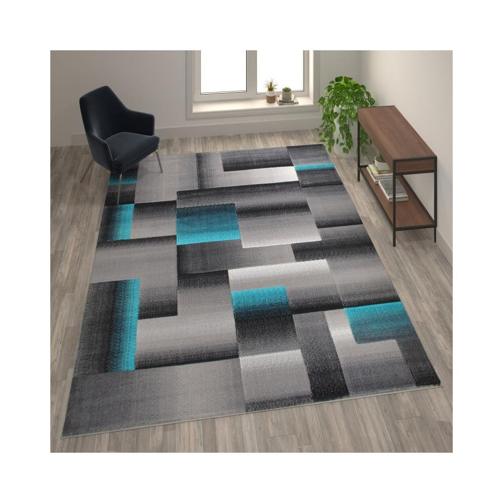 Flash Furniture Turquoise Rug ACD-RGTRZ861-810-TQ-GG