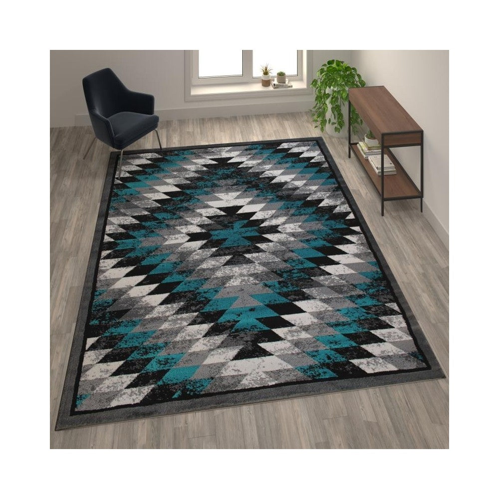 Flash Furniture Turquoise Rug OKR-RG1106-810-TQ-GG