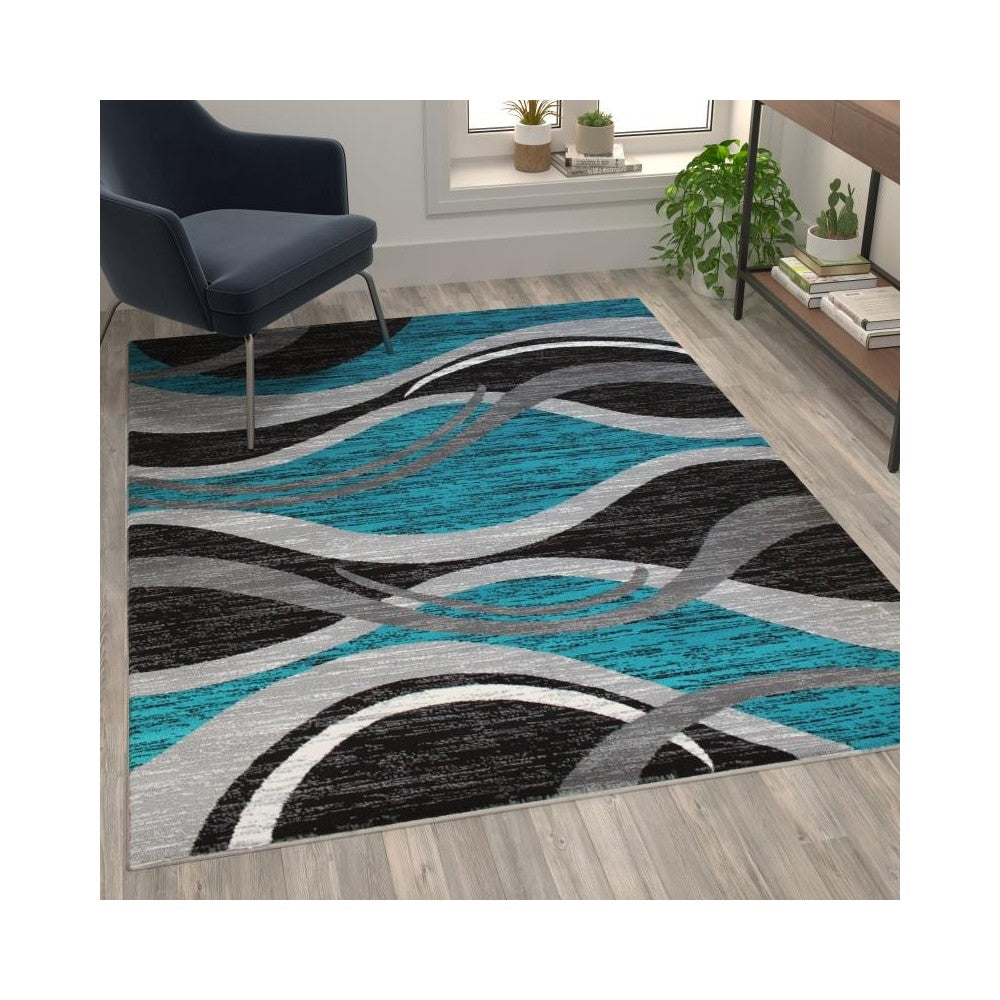 Flash Furniture Turquoise Rug OKR-RG1109-57-TQ-GG