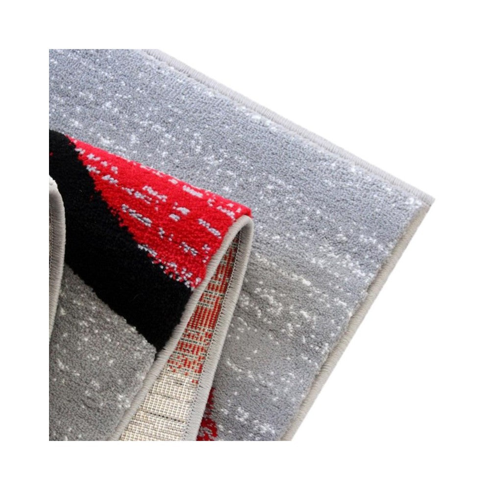 Flash Furniture Valli Collection Red 8x10 Modern Area Rug OKR-RG1100-810-RD-GG