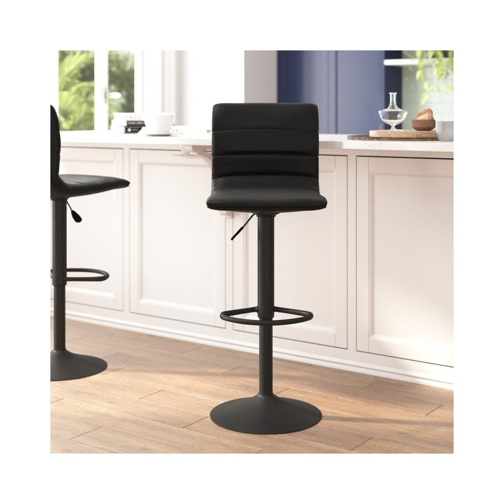 Flash Furniture Vincent Black Vinyl Barstool CH-92023-1-BKBK-GG