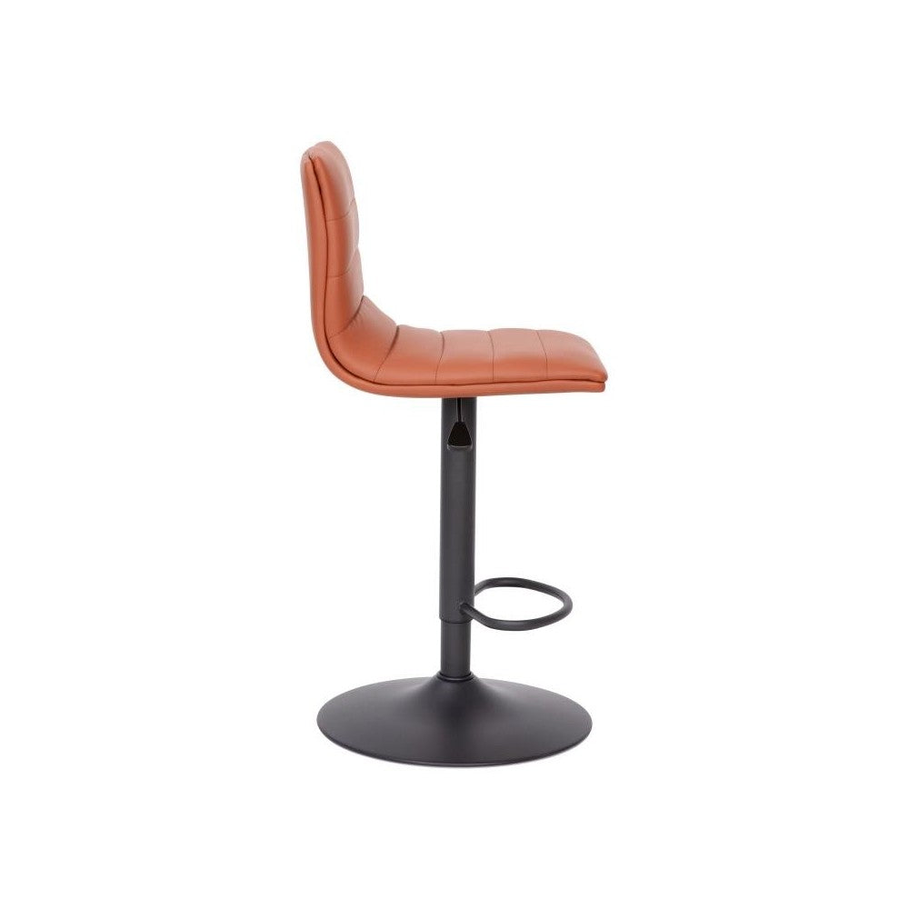 Flash Furniture Vincent Cognac Vinyl Barstool CH-92023-1-BRBK-GG