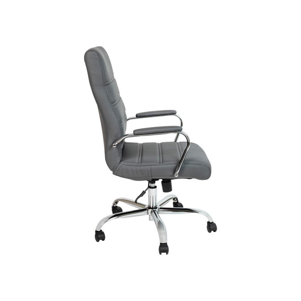 Flash Furniture Whitney Gray High Back Leather Chair GO-2286H-GR-GG