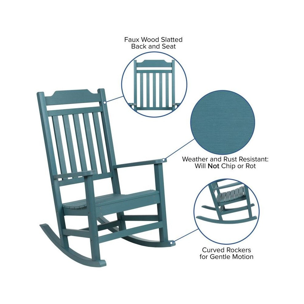 Flash Furniture Winston Teal Table and 2 Chair Set JJ-C14703-2-T14001-TL-GG