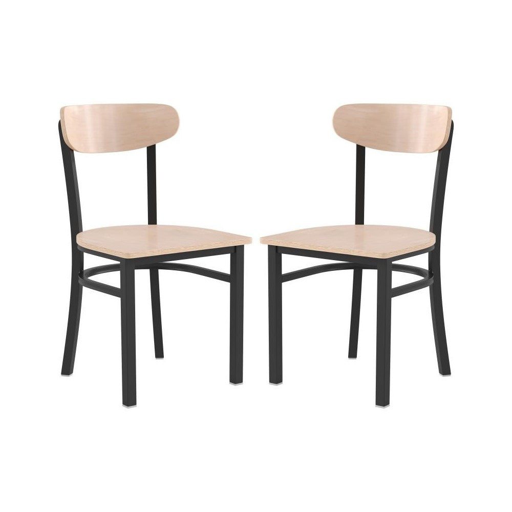 Flash Furniture Wright 2PK Natural Dining Chair 2-XU-DG6V5B-NAT-GG