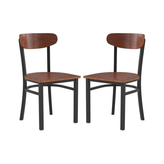 Flash Furniture Wright 2PK Walnut Dining Chair 2-XU-DG6V5B-WAL-GG